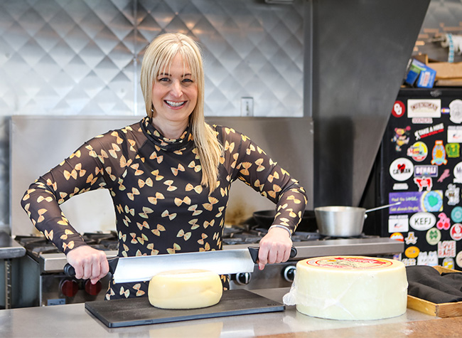 chef deb silver at the sham shack kitchen