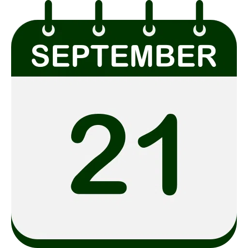 september 21 calendar icon